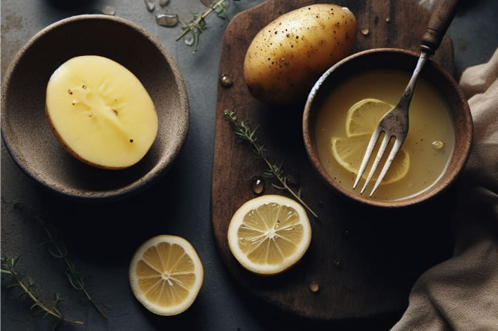 skin benefits of potato and lemon juice 