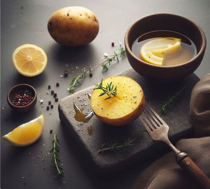 potato and lemon juice benefits on face