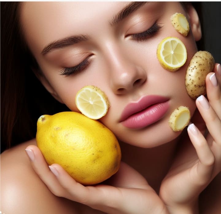 what are the benefits of putting potato and lemon juice on face 
