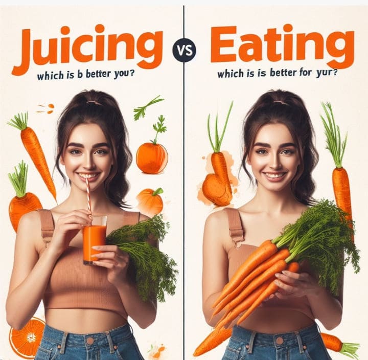 Benefits of Juicing Carrots vs eating