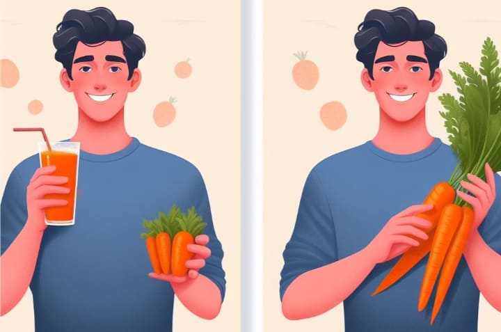 benefits of juicing carrots vs eating carrots 