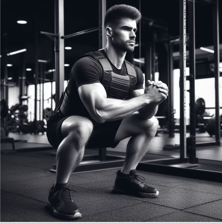 weighted vest squats increases calories burn