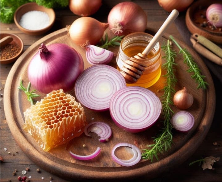 honey and onion benefits for Soothes Cough and Cold