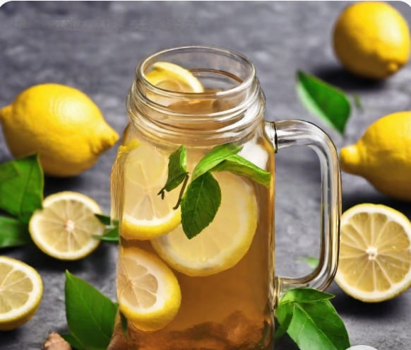 lemon and ginger tea