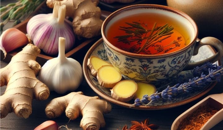 Ginger garlic tea benefits