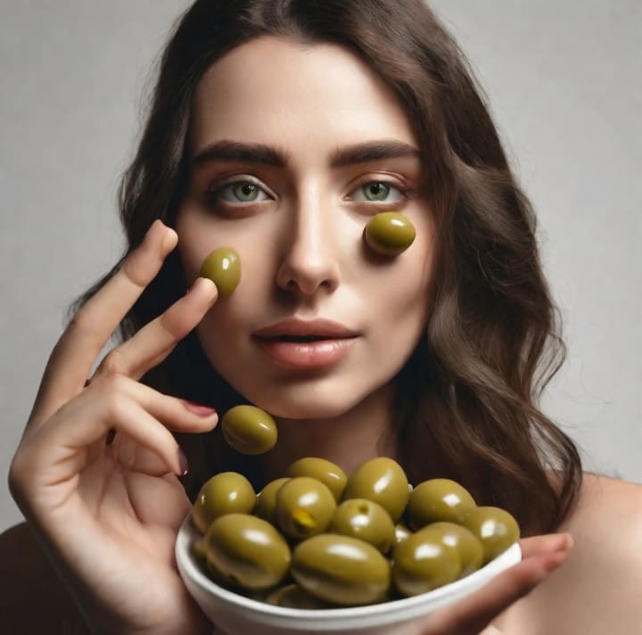 benefits of green olives for skin