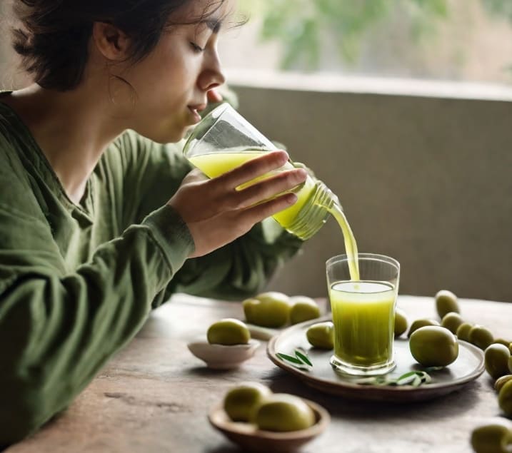 health benefits of drinking green olive juice