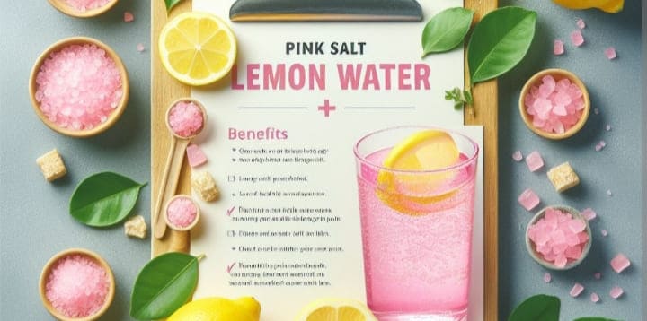 How to Make Pink Salt Lemon Water ( Recipe)
