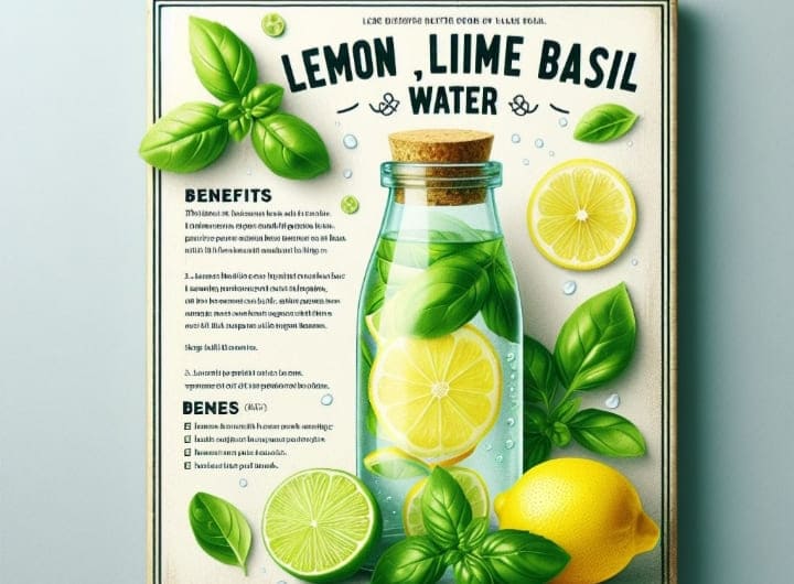 Health Benefit Of Drinking Lemon Lime Basil Water