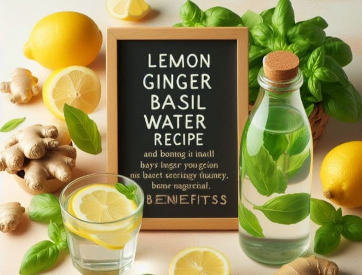 Lemon Ginger Basil Water Health Benefits, Nutrition, Recipe & Side Effects