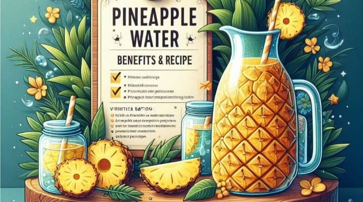 10 Health Benefits Pineapple Water + Recipe And Side Effects