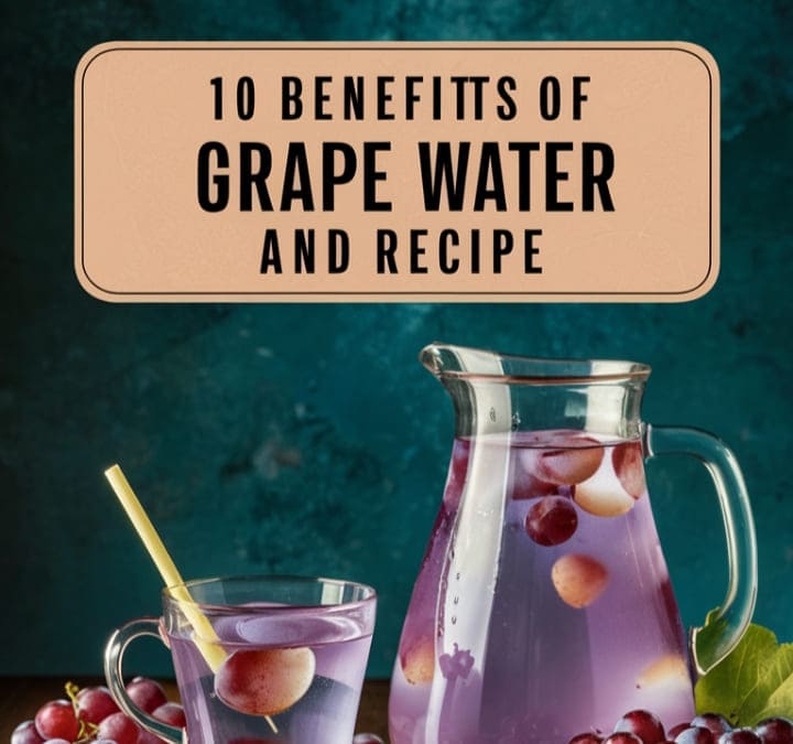 Health Benefits of Grape Water and how to make it