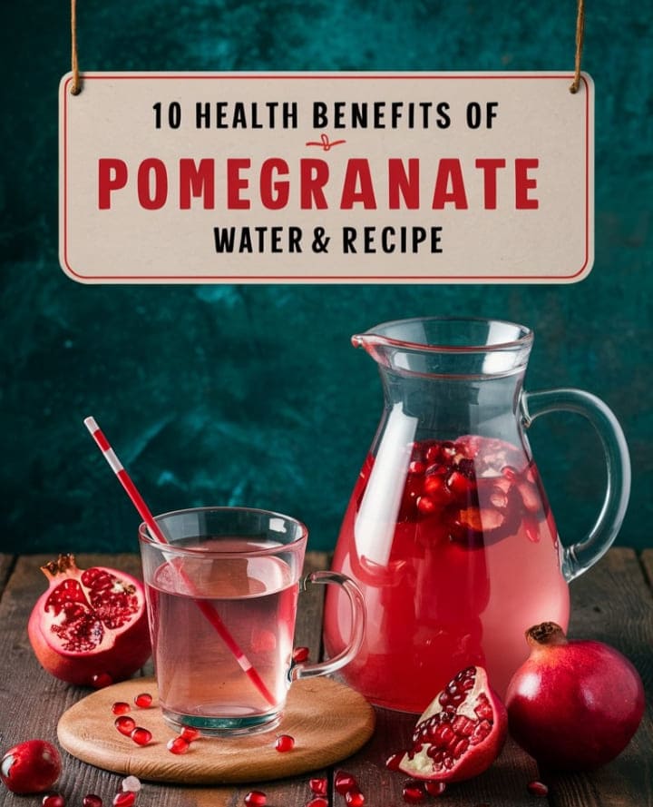 Health Benefit Of Pomegranate Water and Recipe