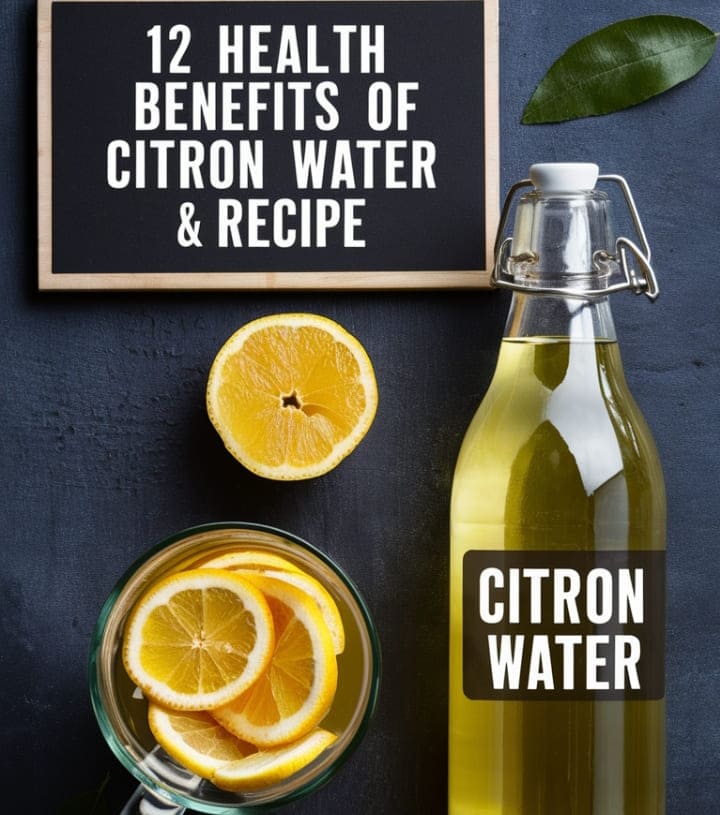 Health Benefits of Citron Water and How To Make It (Recipe)