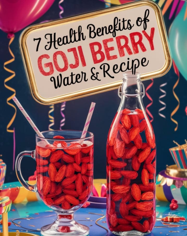Health Benefits of Drinking Goji Berry Water and how to make it (Recipe)