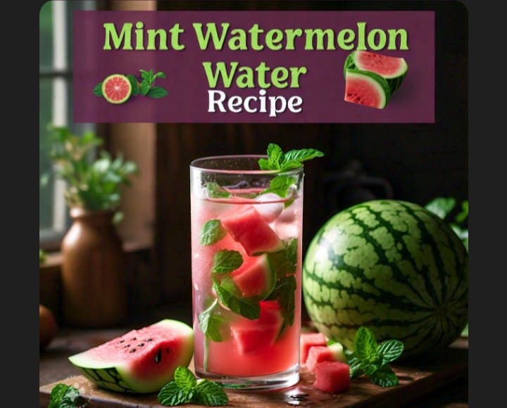 How to Make Homemade Mint Watermelon Water (Recipe) 