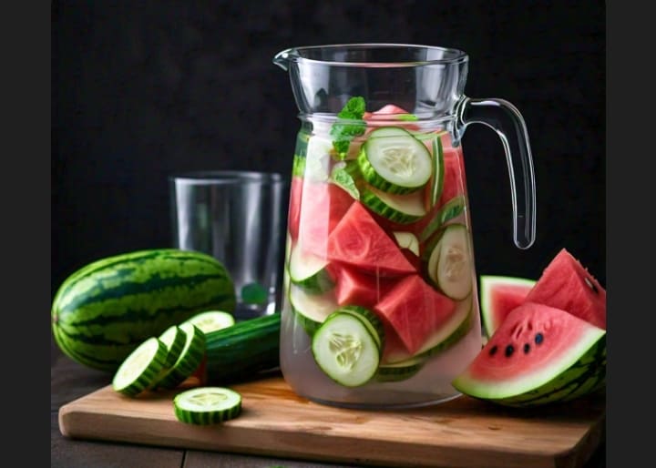 Health Benefits of Cucumber Watermelon Water