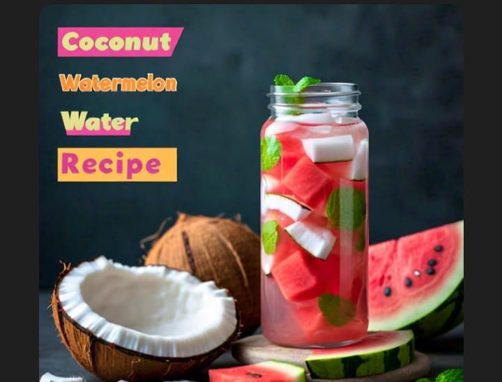 PIN THIS: Recipe for Coconut Watermelon Water + Benefits & Risks