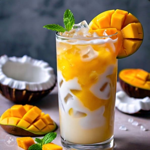 How To Make Mango Coconut Water (Recipe)